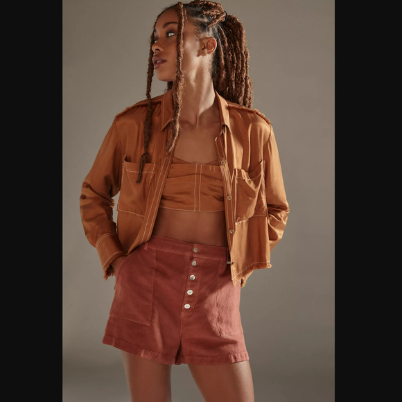 New Cloth & Stone Linen Shorts for Women - Size Medium